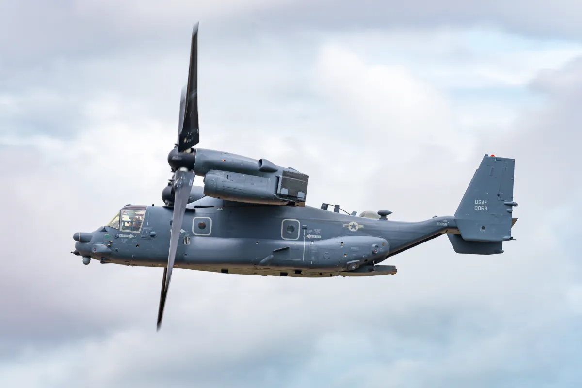 Representative Bell Boeing CV-22B Osprey in flight.